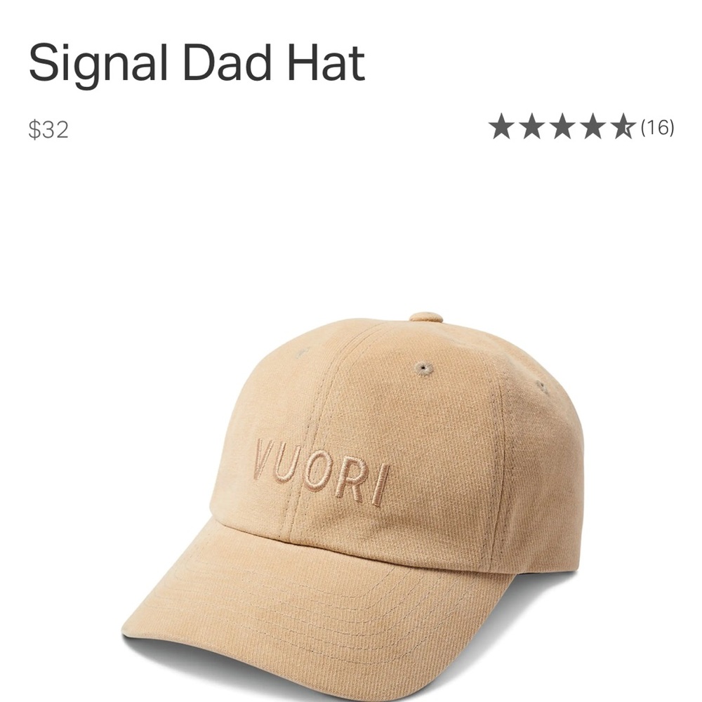 Vuori ballcap brand new never worn!